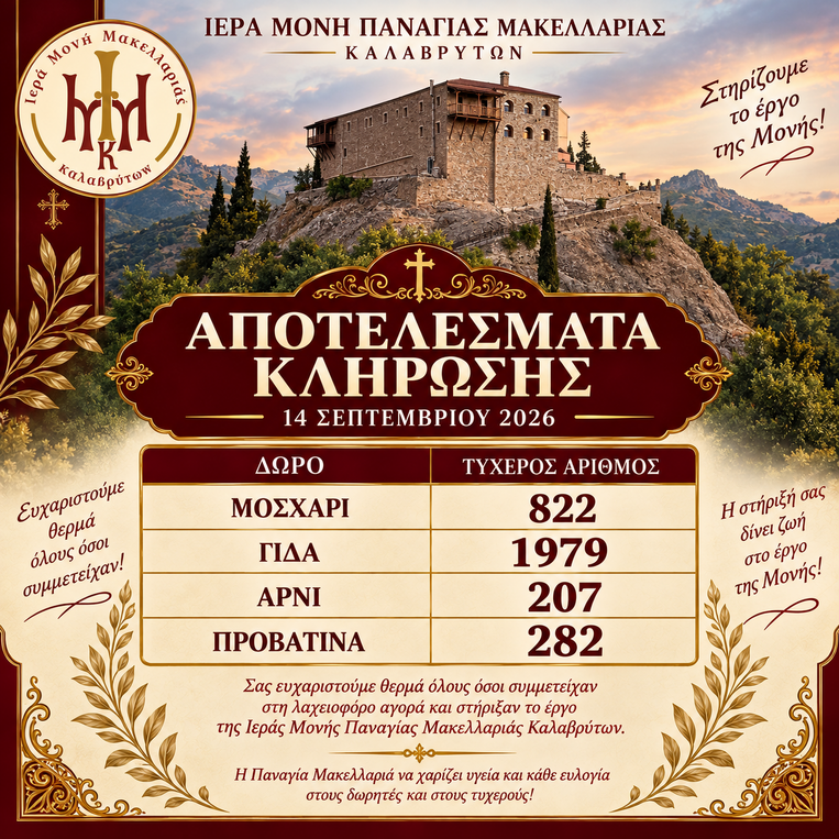 Αποτελέσματα Λαχειοφόρου Αγοράς – 14 Σεπτεμβρίου 2026